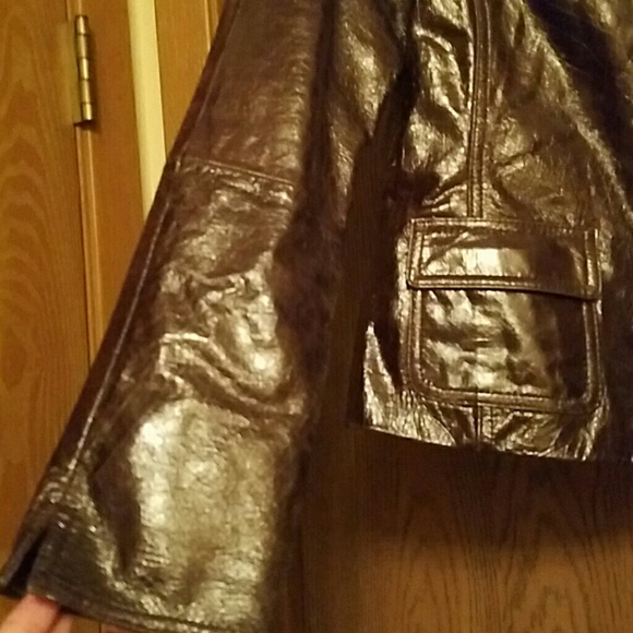 Jones NY brown leather jacket - Picture 4 of 6
